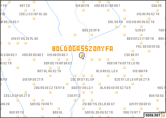 map of Boldogasszonyfa