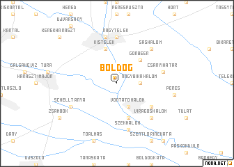 map of Boldog