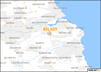map of Boldon