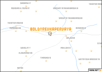 map of Boldyrevka Pervaya