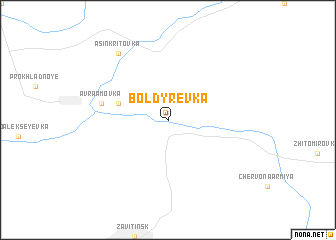 map of Boldyrevka