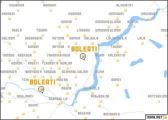 map of Boleati