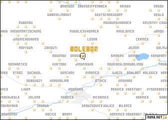 map of Boleboř
