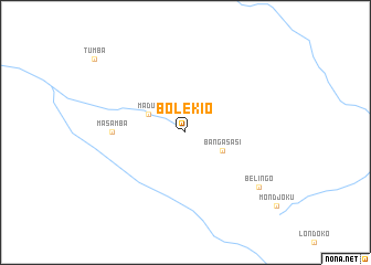 map of Bolekio