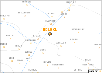 map of Bölekli