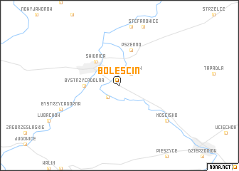 map of Boleścin