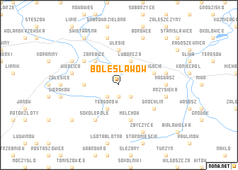 map of Bolesławów