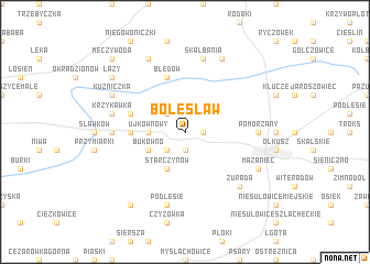 map of Bolesław