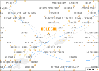 map of Bolešov