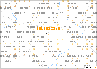 map of Boleszczyn