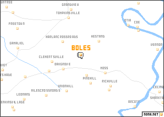 map of Boles