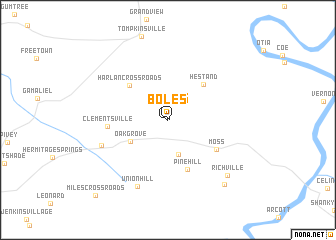 map of Boles