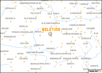 map of Boletina