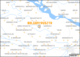 map of Bolgánypuszta