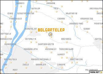 map of Bolgártelep