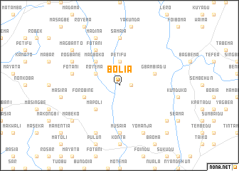 map of Bolia