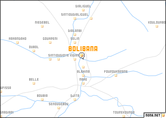 map of Boli Bana
