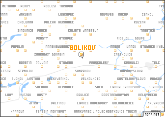 map of Bolíkov