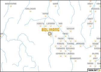 map of Bolimang