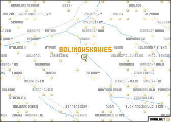 map of Bolimowska Wieś