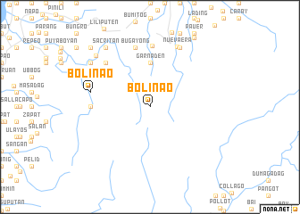 map of Bolinao