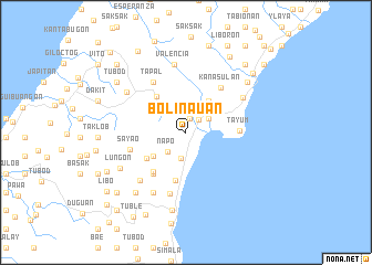 map of Bolinauan