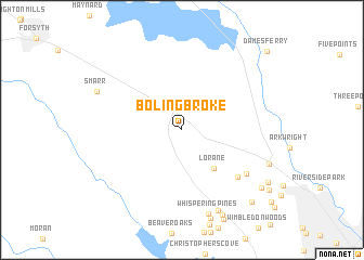 map of Bolingbroke