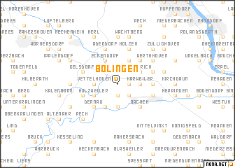 map of Bölingen