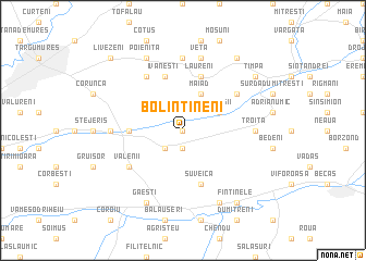 map of Bolintineni