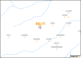 map of Boliti