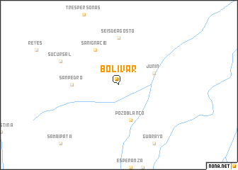 map of Bolívar