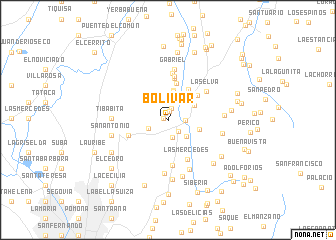 map of Bolívar