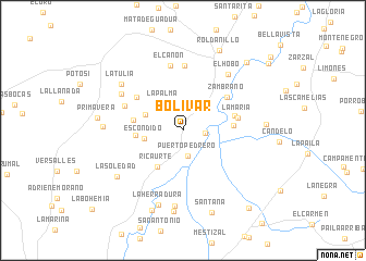 map of Bolívar