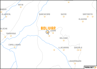 map of Bolívar