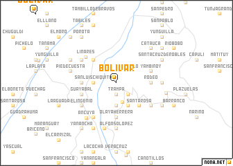 map of Bolívar