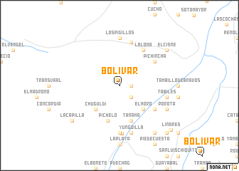 map of Bolívar