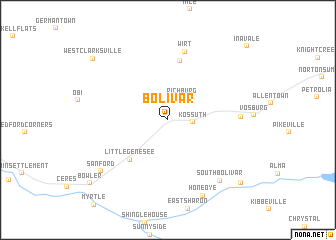 map of Bolivar