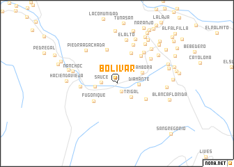 map of Bolívar