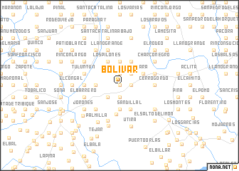 map of Bolívar