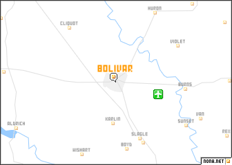 map of Bolivar