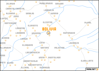 map of Bolivia