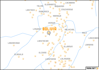 map of Bolivia