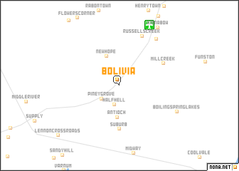 map of Bolivia