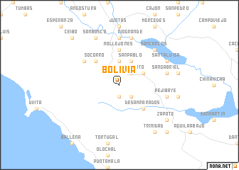 map of Bolivia