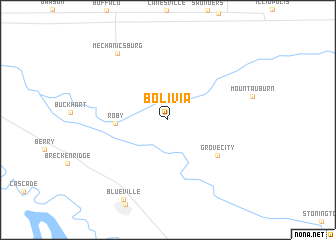 map of Bolivia