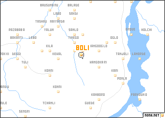 map of Boli