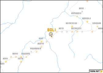 map of Boli