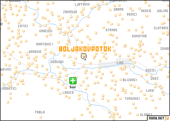 map of Boljakov Potok