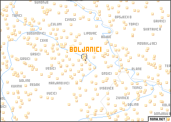 map of Boljanići