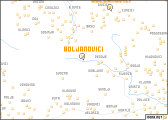 map of Boljanovići